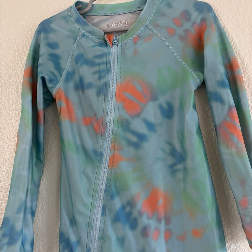 Jumping Beans Kids 4T One Piece Swimsuit Long Sleeve